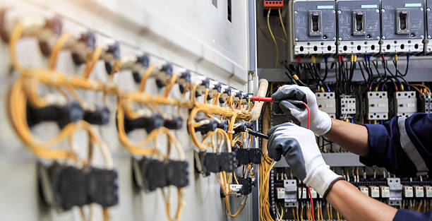 Professional Electrician technician working in Lima, PA